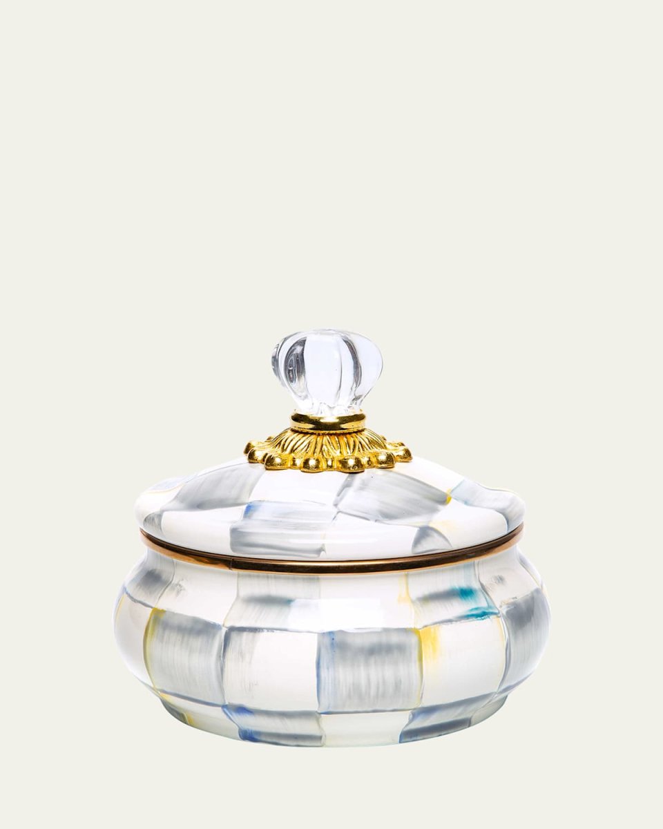 Sterling Check Squashed Pot